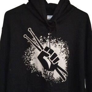 Drummers Rule The World Hoodie XL Black